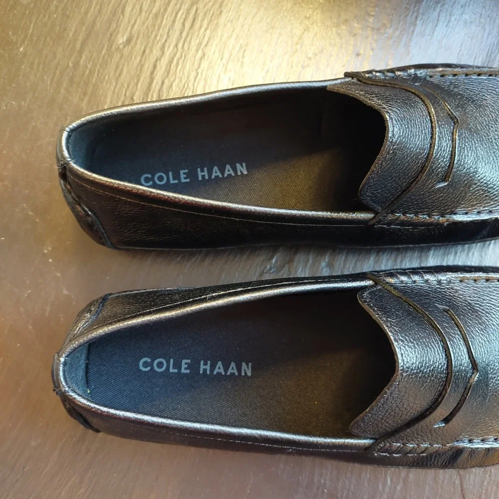NEW! Cole Haan Men's Wyatt Penny Driver Black Leather Loafers C38479 Size 10.5M
